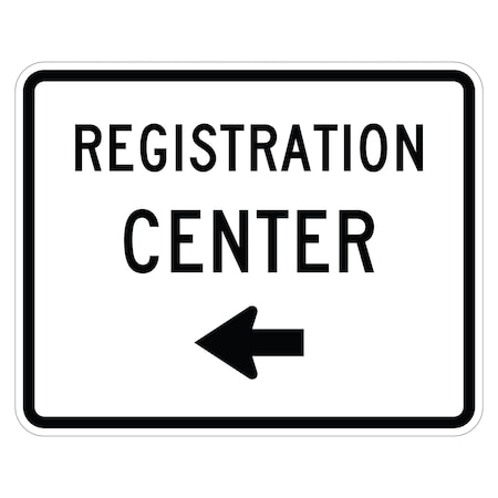 Sign Solutions Usa 24 in Height, 30 in Width, Aluminum, Horizontal Rectangle DUS08DWT3024EM-6cL